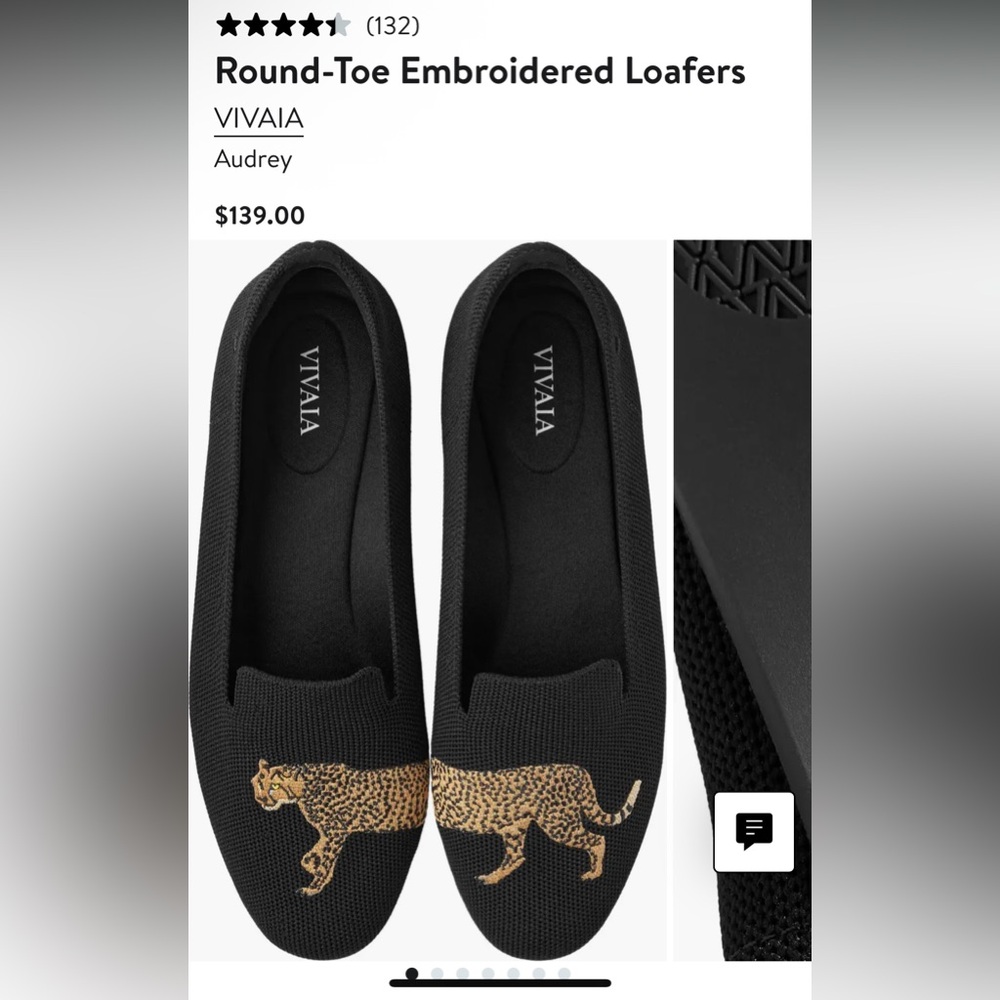 Viviana Round-Toe Embroidered Loafers